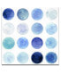 Фото #1 товара 'Blue Lunar II' Abstract Canvas Wall Art, 20x20"