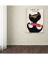 Фото #3 товара Vintage Apple Collection 'Black Cat Red Bottle' Canvas Art - 18" x 24"