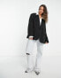 Фото #4 товара ONLY oversized dropped shoulder blazer in black