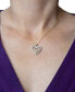 ფოტო #2 პროდუქტის Diamond Multi-Heart 18" Pendant Necklace (1/2 ct. t.w.) in 10k Gold
