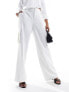 French Connection white combat cargo trouser in white