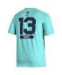 Фото #2 товара Men's Brandon Tanev Teal Seattle Kraken Reverse Retro 2.0 Name and Number T-shirt