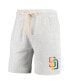 ფოტო #3 პროდუქტის Men's Oatmeal San Diego Padres Mainstream Logo Terry Tri-Blend Shorts