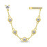 Fashion gold-plated single earring with zircons EA858Y
