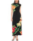 Фото #1 товара Платье London Times с высоким воротником и удлиненными плечами