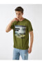 Фото #1 товара Erkek Zeytin Yeşili T-Shirt