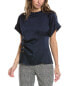 Фото #1 товара Gracia Ruched Front Button Blouse Women's Blue S