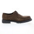 Фото #1 товара Bruno Magli Hopper MB1HPRO1 Mens Brown Suede Oxfords & Lace Ups Casual Shoes