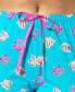 Women's Kissy Fishes Printed Bermuda Pajama Shorts