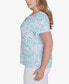 Фото #4 товара Plus Size Spring Into Action Short Sleeve Top