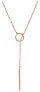 Stylish pink gold plated necklace