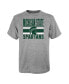Big Boys Gray, Green Michigan State Spartans Fan Wave T-shirt Combo Pack