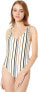 Volcom 256731 Women's Stripe Multi One Piece Swimsuit Size S