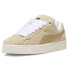 Puma Suede Xl Lace Up Womens Beige Sneakers Casual Shoes 39764805