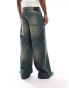 Фото #3 товара Cotton On super baggy Y2K jean in washed blue