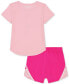 ფოტო #2 პროდუქტის Toddler & Little Girls Ice Cream T-Shirt & Shorts, 2 Piece Set