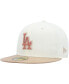 Men's Cream Los Angeles Dodgers Chrome Camel Rust Undervisor 59FIFTY Fitted Hat