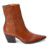 Фото #1 товара Matisse Caty Floral Embossed Pointed Toe Cowboy Booties Womens Brown Casual Boot