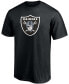 Фото #2 товара Men's Darren Waller Black Las Vegas Raiders Player Icon Name and Number T-shirt