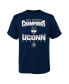 ფოტო #3 პროდუქტის Preschool Boys and Girls Navy UConn Huskies 2023 NCAA Men's Basketball National Champions T-shirt