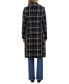 Women's Notch-Neck Plaid Coat