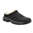 Easy Spirit Wimmy Quilted Shearling Mules Womens Black Flats Casual E-WIMMY2-001