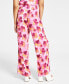 Фото #2 товара Women's Floral-Print Wide-Leg Pants, Created for Macy's