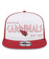 Фото #3 товара Men's White, Cardinal Arizona Cardinals Banger 9FIFTY Trucker Snapback Hat
