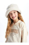 Фото #3 товара LCW Kids Polo Yaka Nakışlı Uzun Kollu Kız Çocuk Sweatshirt