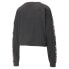 Puma Train French Terry Crew Neck Long Sleeve Sweatshirt Plus Womens Black 5226