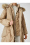 Фото #5 товара Пальто Koton Fluffy Belted Hood Coat