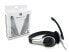 Conceptronic Stereo Headset - Headset - Head-band - Office/Call center - Black,Silver - Binaural - 2 m