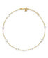 ფოტო #1 პროდუქტის Circle Anklet in 14k Yellow and White Gold