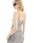 COLLUSION eyelet detail washed cami co-ord in grey 34 - фото #8