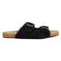 Фото #1 товара COCONUTS by Matisse Victory Buckle Shearling Footbed Womens Black Casual Sandal