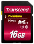 Transcend SD Card SDXC/SDHC Class 10 UHS-I 16GB - 16 GB - SDHC - Class 10 - NAND - 90 MB/s - Class 1 (U1)