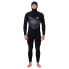 Фото #3 товара RIP CURL Flashbomb Heat Seeker Hood Long Sleeve Free Zip Wetsuit 5/4 mm