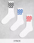 Фото #2 товара Vans classic crew socks black/blue/red