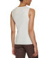 Фото #2 товара Petite Sleeveless Mix Media Top, Created for Macy's