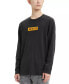 Levi's Men's Sweater Black Crewneck Pullover Boxtab Size M