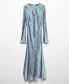 Фото #7 товара Women's Seam Printed Dress