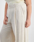 Trendy Plus Size Pleat-Front Wide-Leg Pants