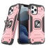 Pancerne etui pokrowiec + magnetyczny uchwyt iPhone 13 mini Ring Armor rose