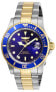 Фото #1 товара Invicta Men's Pro Diver Quartz Watch with Stainless Steel Strap Two-tone/Blue