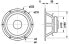 Фото #4 товара VISATON VS-GF200, 120 W, 180 W, 4 Ohm, fu–8000 Hz, Schwarz, 1,5 kg
