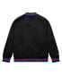 ფოტო #3 პროდუქტის Men's Black New York Knicks Big and Tall Hardwood Classics Wordmark Satin Raglan Full-Zip Jacket