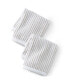 Cotton Textured Stripe 2-Piece Washcloth Set