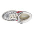 Diadora Mi Basket Silver Used Metallic High Top Womens Silver Sneakers Casual S