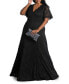 ფოტო #2 პროდუქტის Women's Plus Size Symphony Lace Evening Gown
