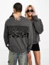 Calvin Klein Jeans – Unisex-Sweatshirt in Grau mit Grafik-Rückenprint und Rundhalsausschnitt, exklusiv bei ASOS